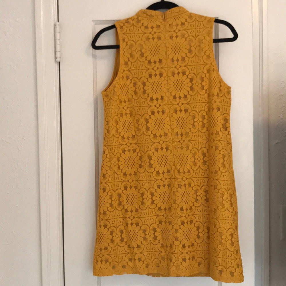 Mod Yellow Mini Dress - Picture 4 of 5